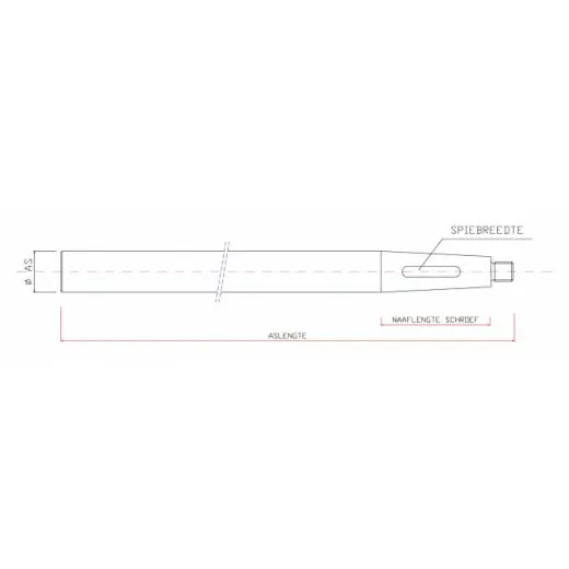Propellerwelle - 3000mm Ø35 Edelstahl630
