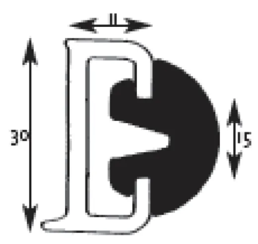 Pvc Profil T-4, Weiss Streifenlänge 4mtr