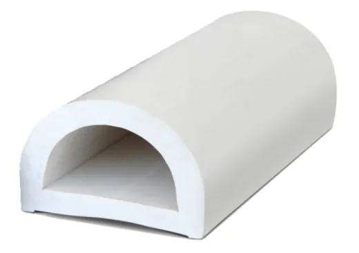 PVC stootlijst, dock 60, B=60mm, wit (min. order 16m)