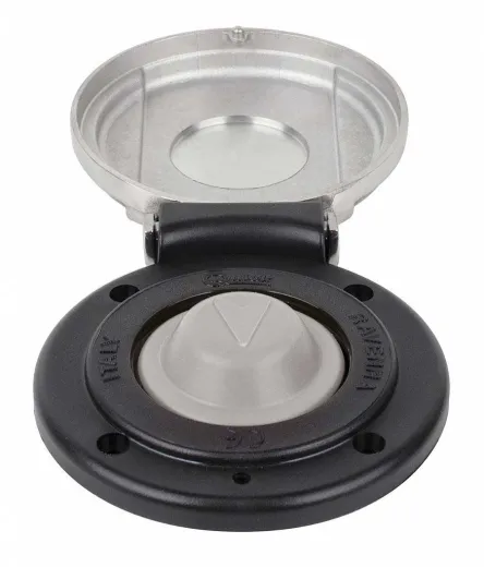 Quick Edelstahl Fußschalter Mod. 900X (schwarz, down)