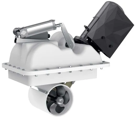 Quick einziehbares DC Bugstrahlruder BTR 185-65 (12V, 65 kgf, 185 mm, Doppelschraube, 3.3, 8-11 Meter)