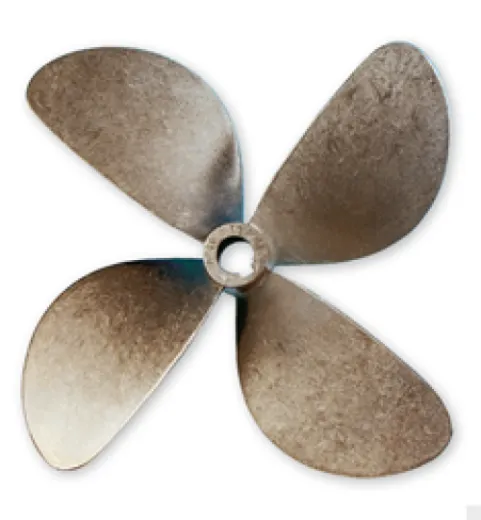 Radice 4-Blatt Bronze Schiffspropeller Typ B7, 17X16, Wellenbohrung Ø35mm, Conus 1:10, Rechts