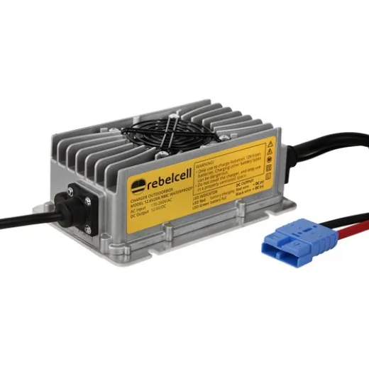 Rebelcell Acculader 126V20A Liion IP67 Waterdicht tbv Outdoorbox 1250AV 1270AV