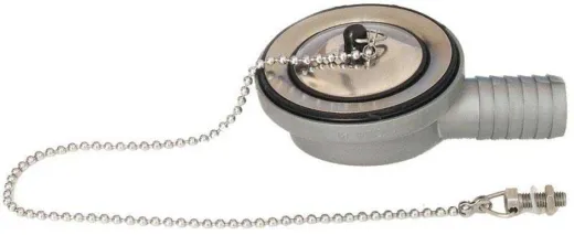 Rechtwinkliges Abfluss für Waschbecken mit Stopfen (25 mm)