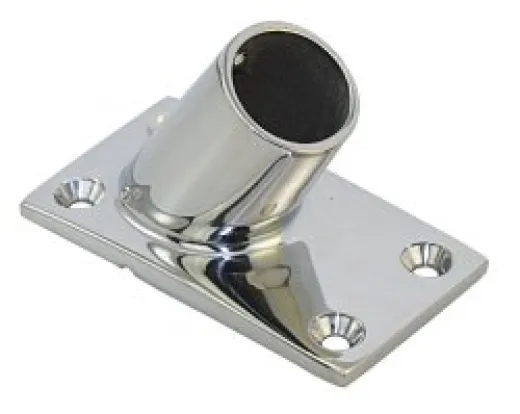 Relinganschweißfuß rechteckig AISI316 60° für 25mm