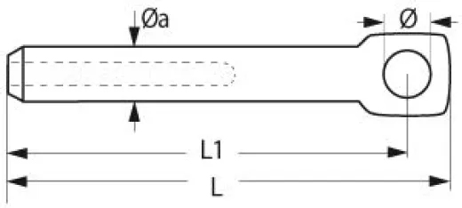 Relingterminal für 4mmØ AISI316