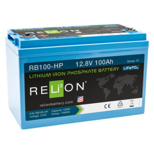 Relion Lithium-Ionen-Batterie LiFePO4 12.8V 100Ah high power