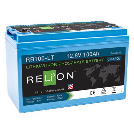 Relion Lithium-Ionen-Batterie LiFePO4 12.8V 100Ah low temperature