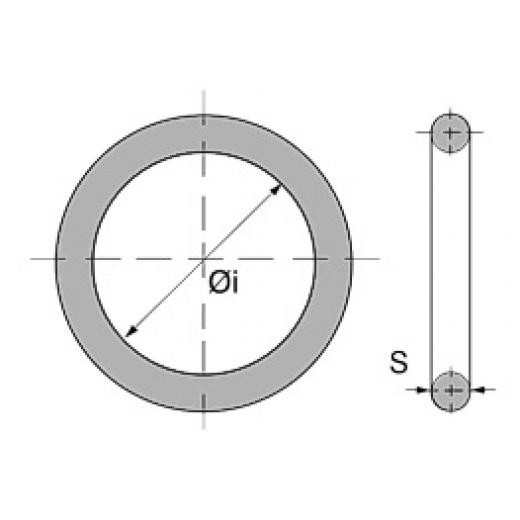 Ring 60 x 10.0mm Industriefinish