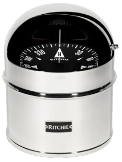 Ritchie Kompass Globemaster D-615-P, 12/24/32v, Aufbau, Ø152,4mm/2 Of 5°, Niro (Motor)