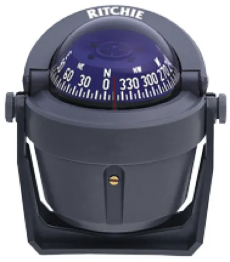 Ritchie Kompass Modell Explorer B-51g, 12v, Bügelkompass, Rose Ø69,9mm/5°, Grau