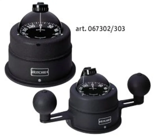 Ritchie Kompass Modell Globemaster C-453 12/24/32v, Aufbau, Rose Ø127mm/2 Of 5°, Chrom