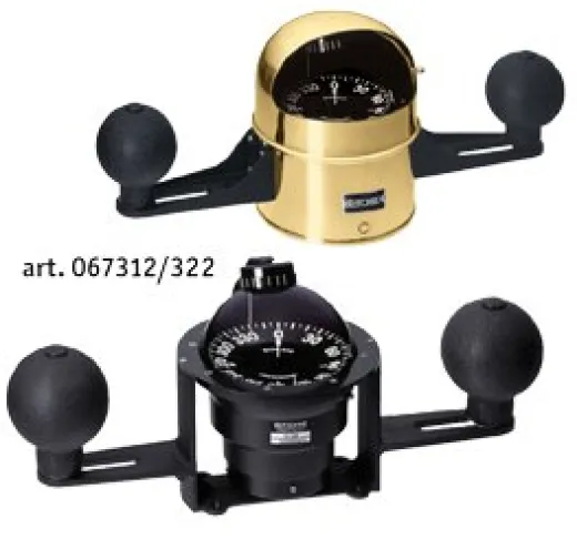 Ritchie Kompass Modell Globemaster Yb-600 12/24/32v, Aufbau, Rose Ø152,4mm/2 Of 5°, Schwarz