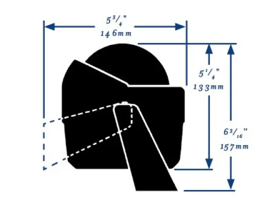 Ritchie Kompass Modell Helmsman, Hb-741, 12v, Bügelkompass, Rose Ø93,5mm/5°, Schwarz