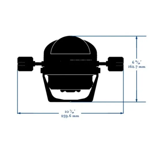 Ritchie Kompass Modell Helmsman Hb-845, 12v, Bügelkompass, Rose Ø95mm/5°, Schwarz
