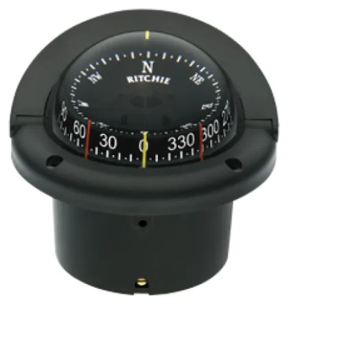 Ritchie Kompass Modell Helmsman, Hf-743, 12v, Einbaukompass, Rose Ø95mm/5°, Schwarz