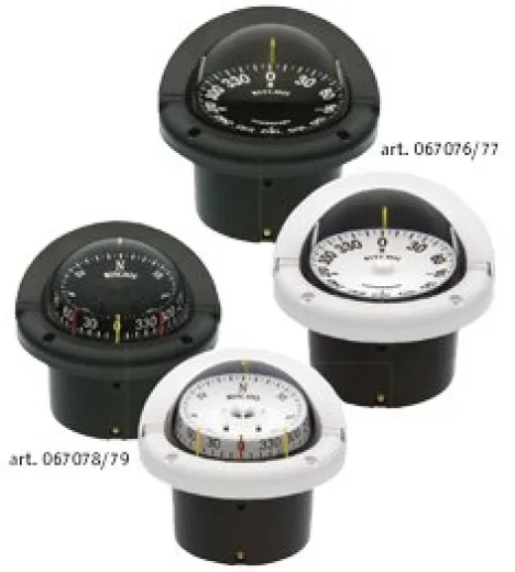 Ritchie Kompass Modell Helmsman, Hf-743, 12v, Einbaukompass, Rose Ø95mm/5°, Schwarz