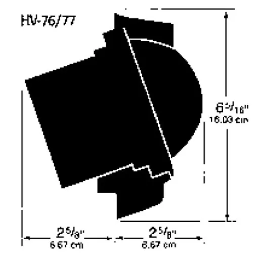 Ritchie Kompass Modell Helmsman HV76 12V Schotkompass Rose Ø93 5mm 5º schwarz