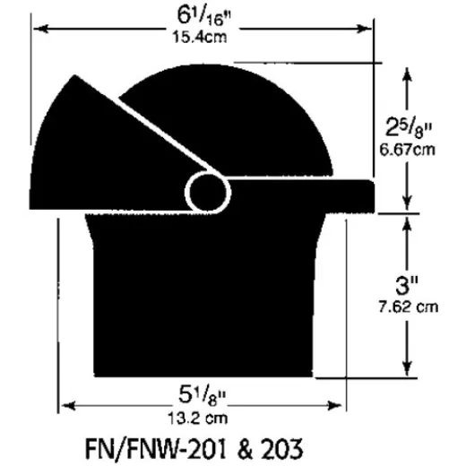 Ritchie Kompass Modell Navigator Fn-201, Einbaukompass, 12v, Rose Ø114,3mm/5°, Schwarz