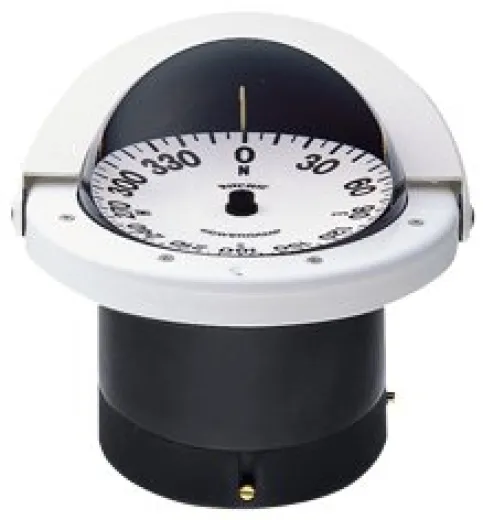 Ritchie Kompass Modell Navigator Fnw-201, Einbaukompass, 12v, Rose Ø114,3mm/5°, Weiß