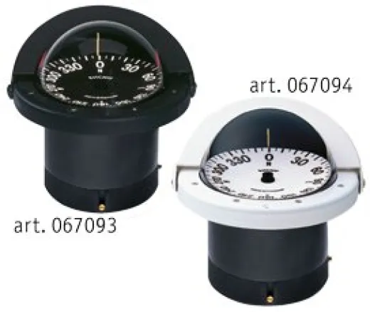 Ritchie Kompass Modell Navigator Fnw-201, Einbaukompass, 12v, Rose Ø114,3mm/5°, Weiß