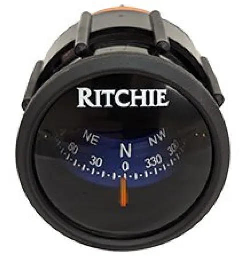 Ritchie Kompass Modell Ritchie Sport X-23BU, Armaturenbrettkompass, 12v, Rose Ø50,8mm/5°, Blau