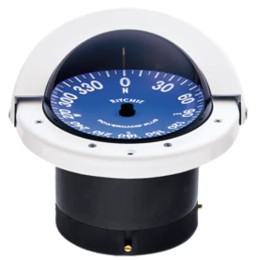 Ritchie Kompass Modell Supersport Ss-2000w, 12v, Einbaukompass, Rose Ø114,3mm/5°, Weiß