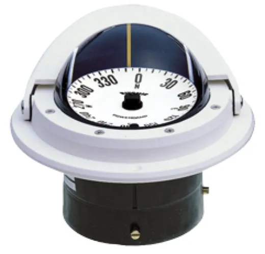 Ritchie Kompass Modell Voyager F-82w, 12v, Einbaukompass, Rose Ø76,2mm/5°, Weiß