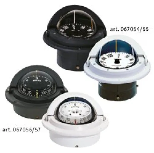 Ritchie Kompass Modell Voyager F-82w, 12v, Einbaukompass, Rose Ø76,2mm/5°, Weiß