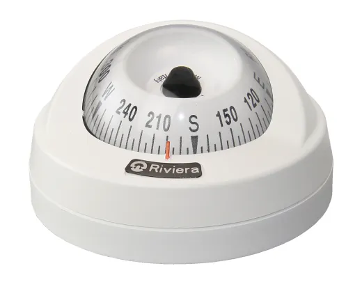 RIVIERA Kompass Aries BAR 12V 65mm 5°, weiß, Rose weiß