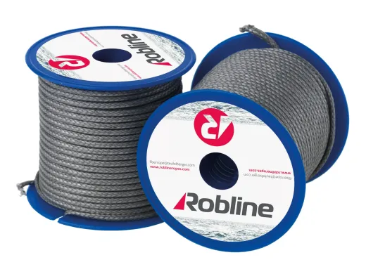 ROBLINE Capetown FL-610 Minispule, Dyneema, 2,2mm grau , 60m, 12 St.