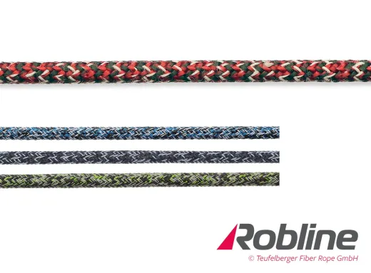 ROBLINE Coppa Dura, PES-PES soft-Tech/Dyneema, 9mm rot/weiß/schwarz