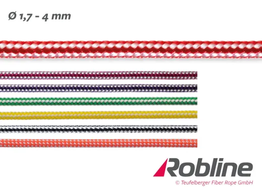 ROBLINE Dinghy Control, PES/Robtec, 1,7mm weiß/orange