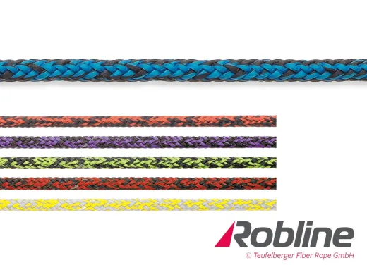 ROBLINE Dinghy Polytech, PES-Techora/Dyneema, 4mm rot/schwarz