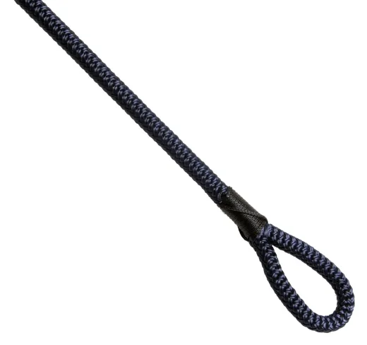 ROBLINE Geflochtene Fenderleinen, PES, 8mm, Auge 40mm, navy, 2m, 2 St.