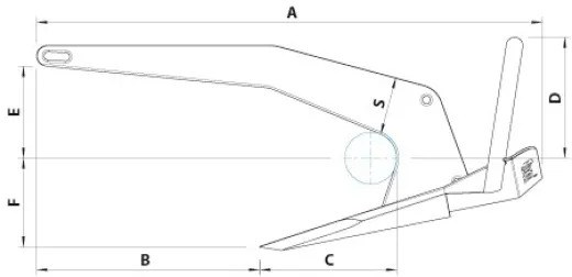 Rocna Anker 55kg verzinkt