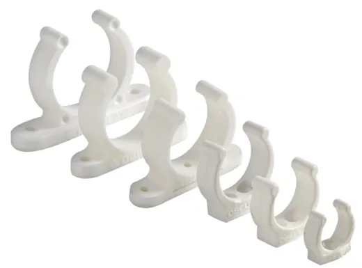 Rohrschelle (Kunststoff, weiß, ø 30 )