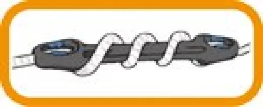 Ruckdämpfer U-CLEAT für Leine 12-16mm Ø