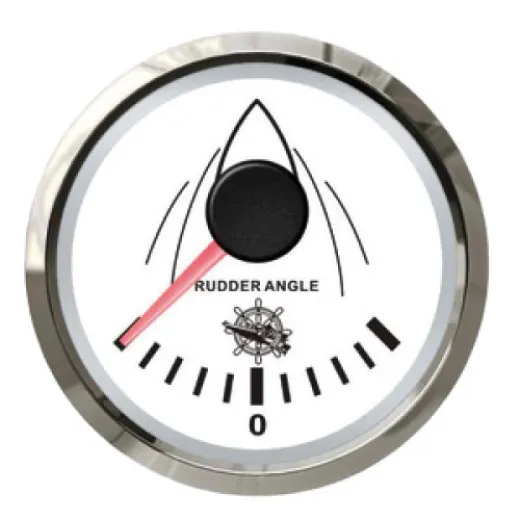 Rudder angle indicator white/glossy