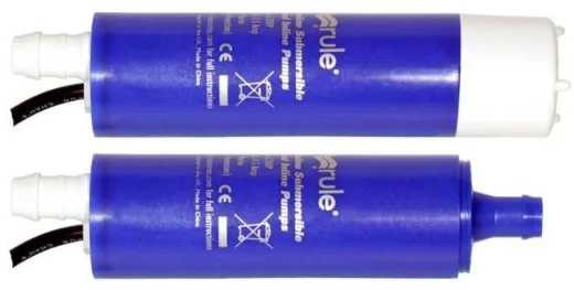 Rule Slimline IL200 - continuous (Wasser, Meerwasser und Diesel, 24V/2.5A, 1/2 (13mm), 760, 11 psi/0.76 bar, 9.7 m)