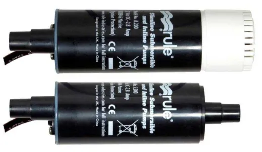 Rule Slimline IL200 Kit - intermittierend (Wasser und Meerwasser, 12V/2.8A, 3/8 (10mm), 760, 14 psi/0.96 bar, 7.6 m)