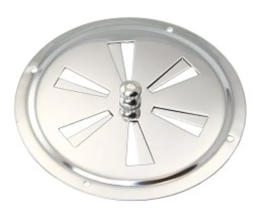 Rundlüfter Edelstahl 102mm Ø Stellschraube außen