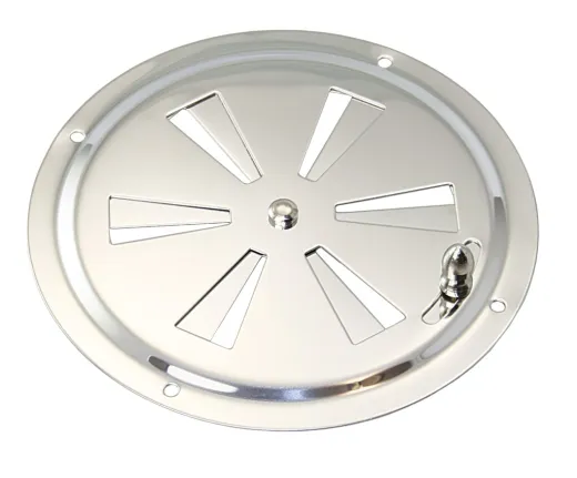 Rundlüfter Edelstahl 127mm Ø Stellschraube außen