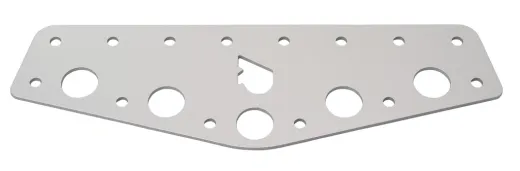 RUTGERSON Schothorn-Brett 220x45x2mm silber elox.