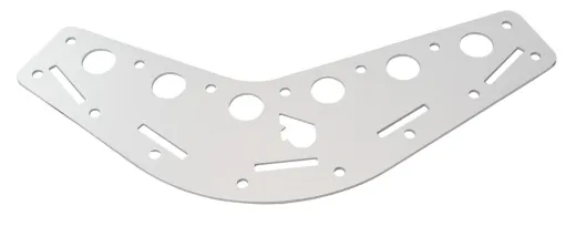 RUTGERSON Schothorn-Brett 220x45x2mm silber elox.
