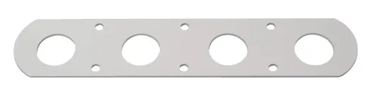 RUTGERSON Schothorn-Brett 230x70x2mm silber elox.