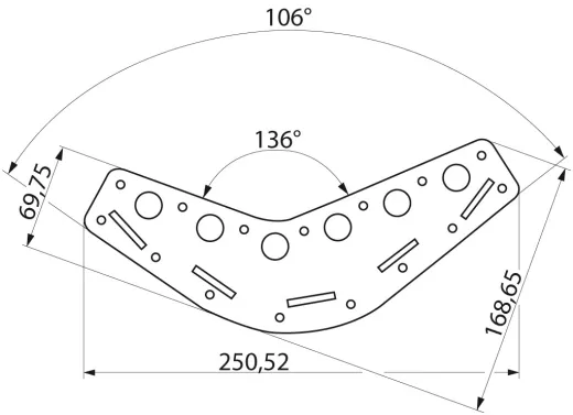 RUTGERSON Schothorn-Brett für Selbstwende-Fock