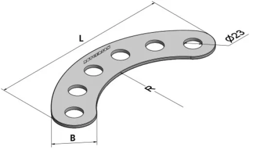 RUTGERSON-Schothornbrett schwarz elox.183x45mm