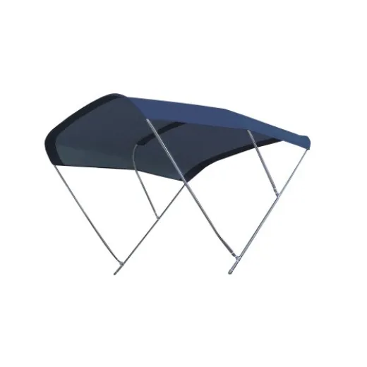 Allpa Sonnen-Top Modell Biminox, Blau, 215x215x140cm, Niro Streben