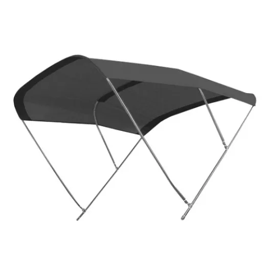 Allpa Sonnen-Top Modell Biminox, Schwarz, 230x230x145cm, Niro Streben